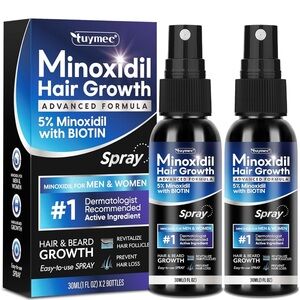 Pack Of 2 Minoxidil Hair Growth Spray Hair Growth Serum